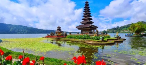 Photo générale de l'île de Bali en Indonesie