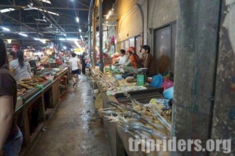 Un marché cambodgien