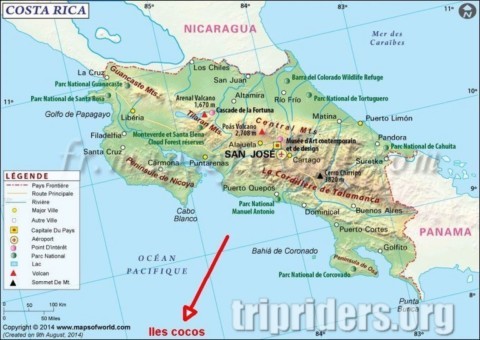 Carte du Costa Rica zoomable