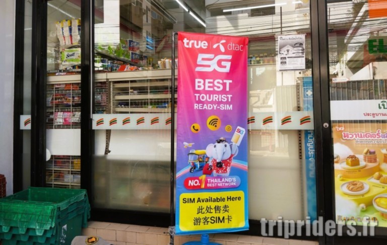 Installation d'une carte sim en Thaïlande