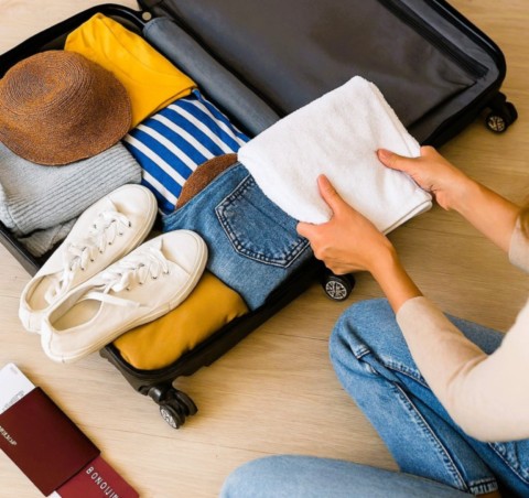 Remplissage d'un bagage cabine