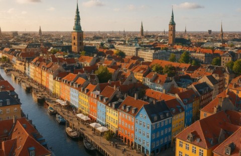 Copenhague, la capitale vue aérienne