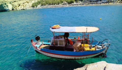 Petit pêcheur à Matala
