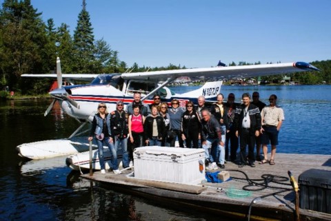 L'Adirondack en hydravion
