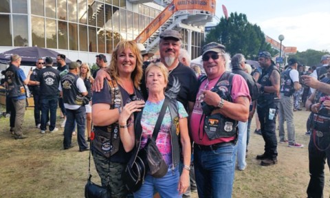 Chris, Mimi, Yves et Alain de gauche a droite