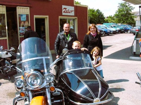 Motards en famille