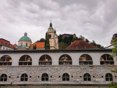Ljubljana cathédrale et château