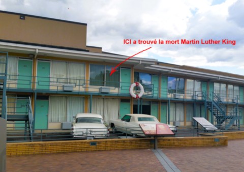 Ici est mort Martin Luther King