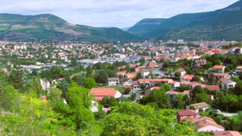 Ville de Millau vue générale basse