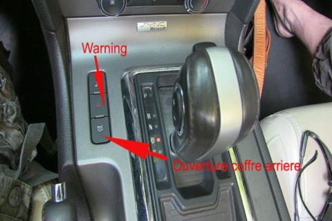 Ford Mustang les commandes