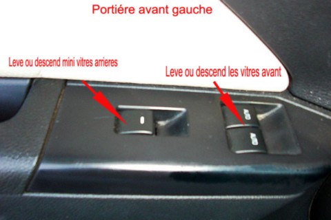 Ford Mustang les commandes vitres