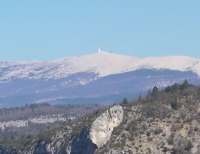 Le Mont ventoux enneigé