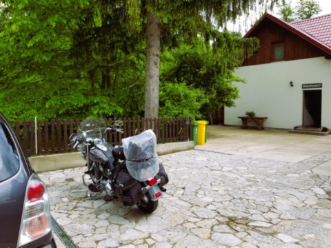 Pluie en moto pas sympa