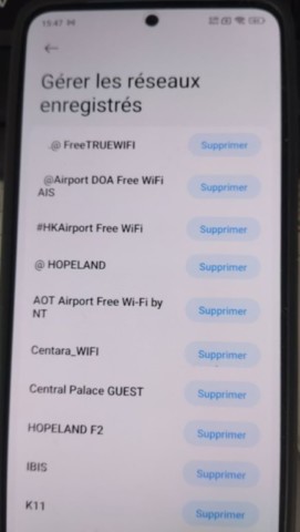 Gérer les reseaux wifi