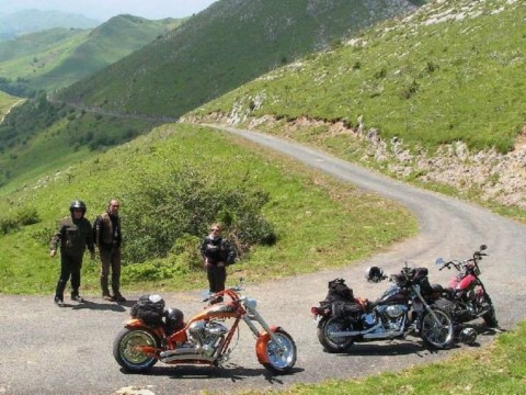 Pays basque en Harley Davidson