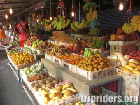 Marché fruits et légumes