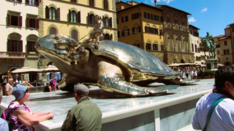 La tortue en bronse