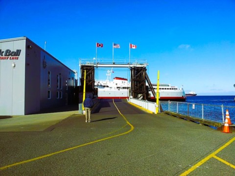 Embarquement par ferry