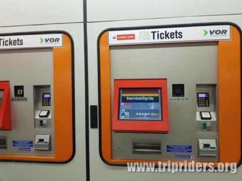 Vienne machien ticket metro